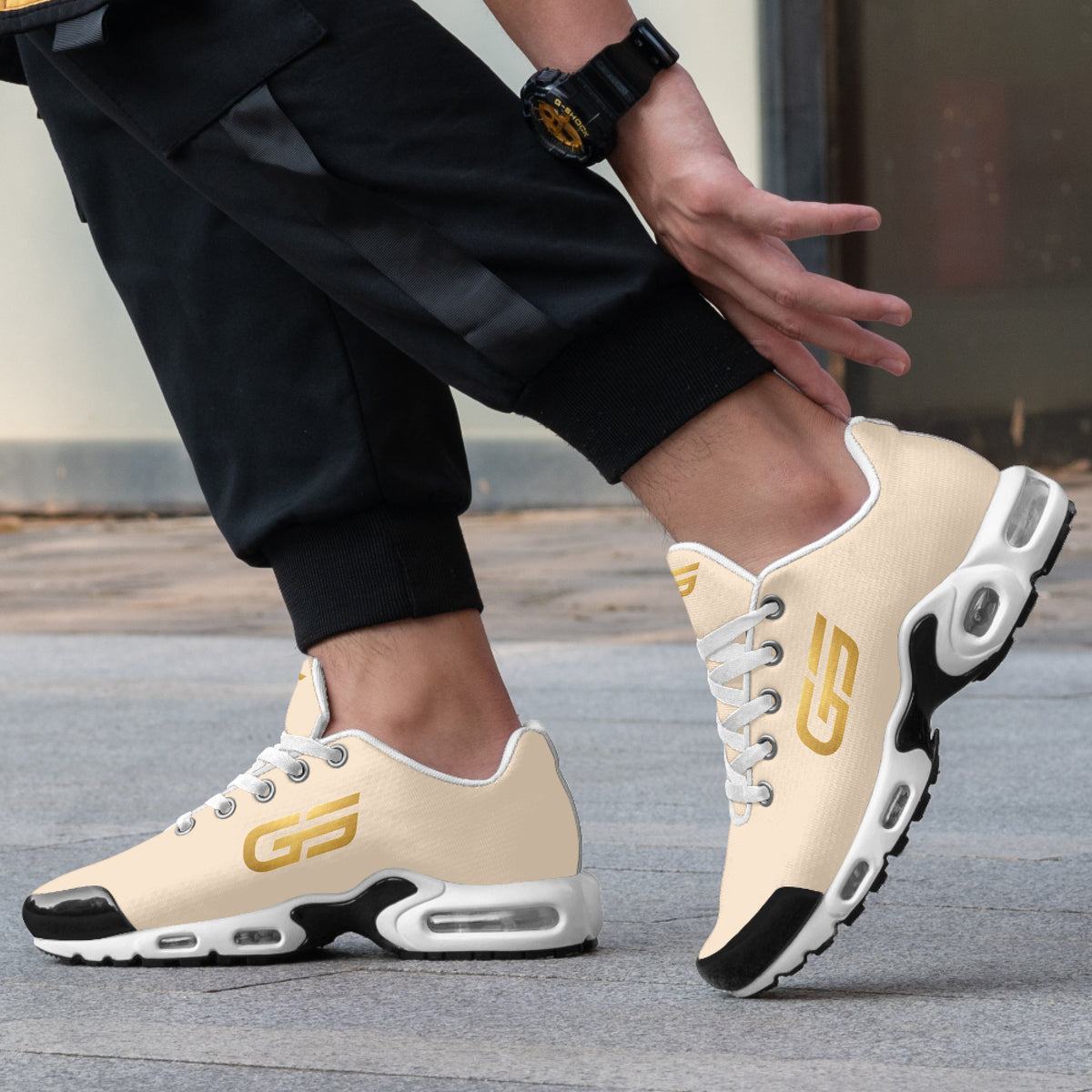 GS MAKER 01 SAND/CREAM — GOMS UNITED — vue 3