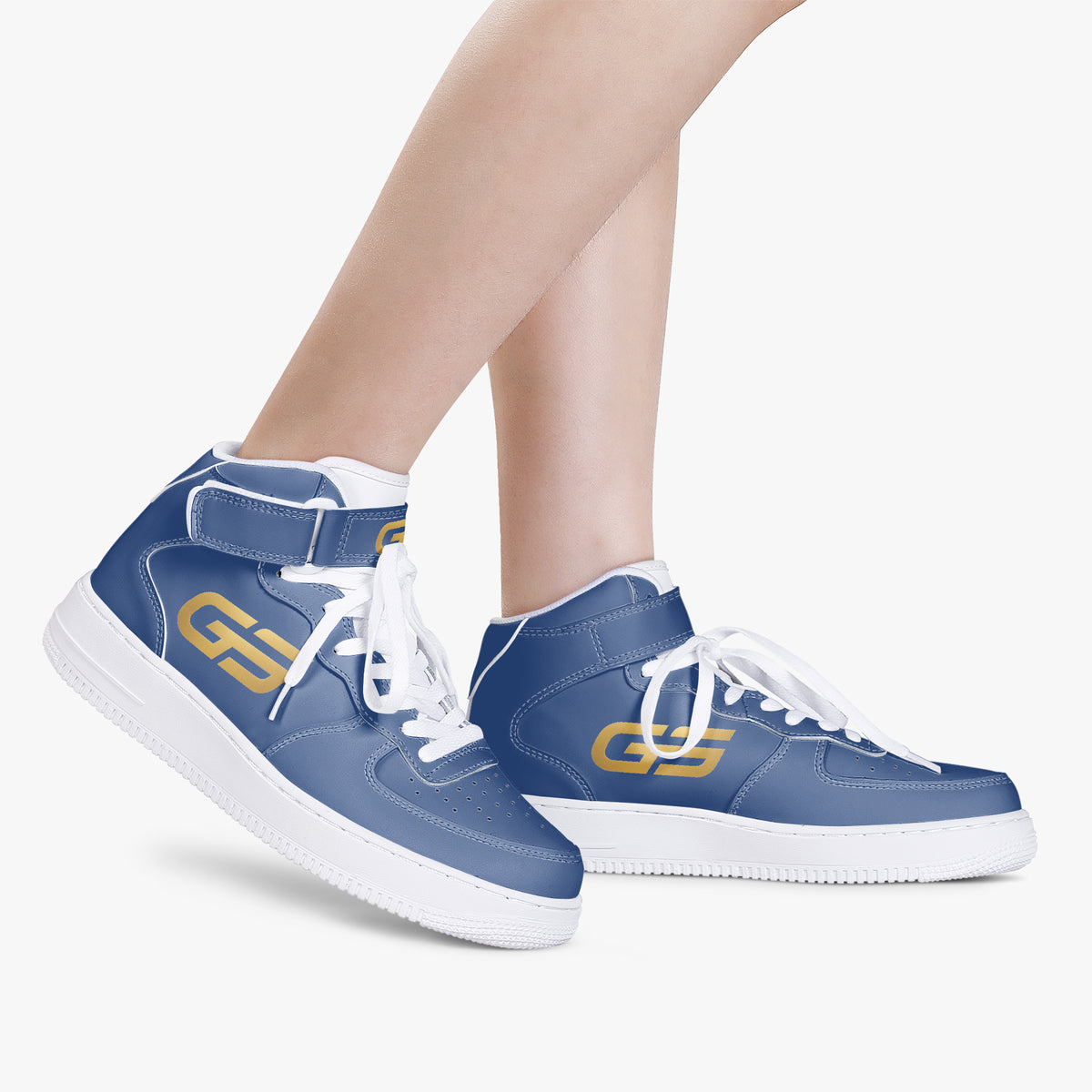 Sneakers montantes GOMS UNITED GS HIGH 01 BLUE/GOLD — vue produit 5
