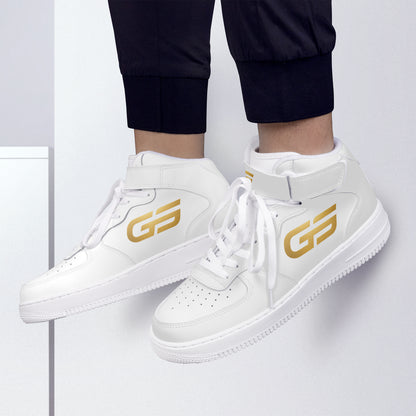 Sneakers montantes GOMS UNITED GS HIGH 01 WHITE/GOLD — vue produit 3