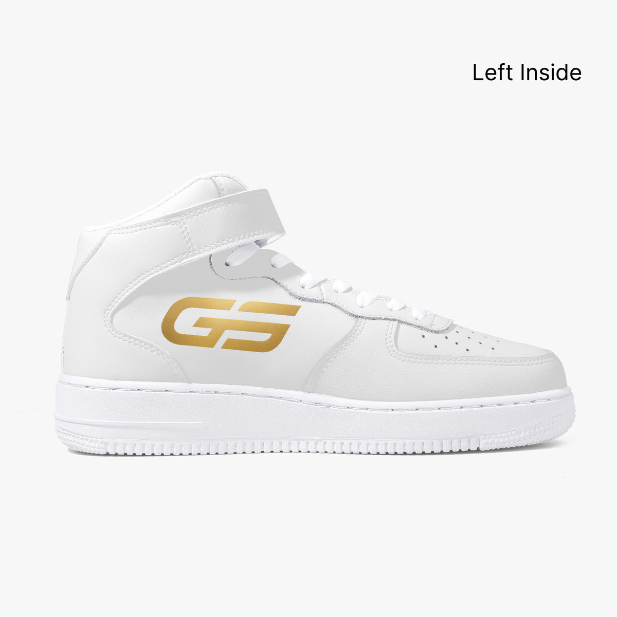 Sneakers montantes GOMS UNITED GS HIGH 01 WHITE/GOLD — vue produit 2