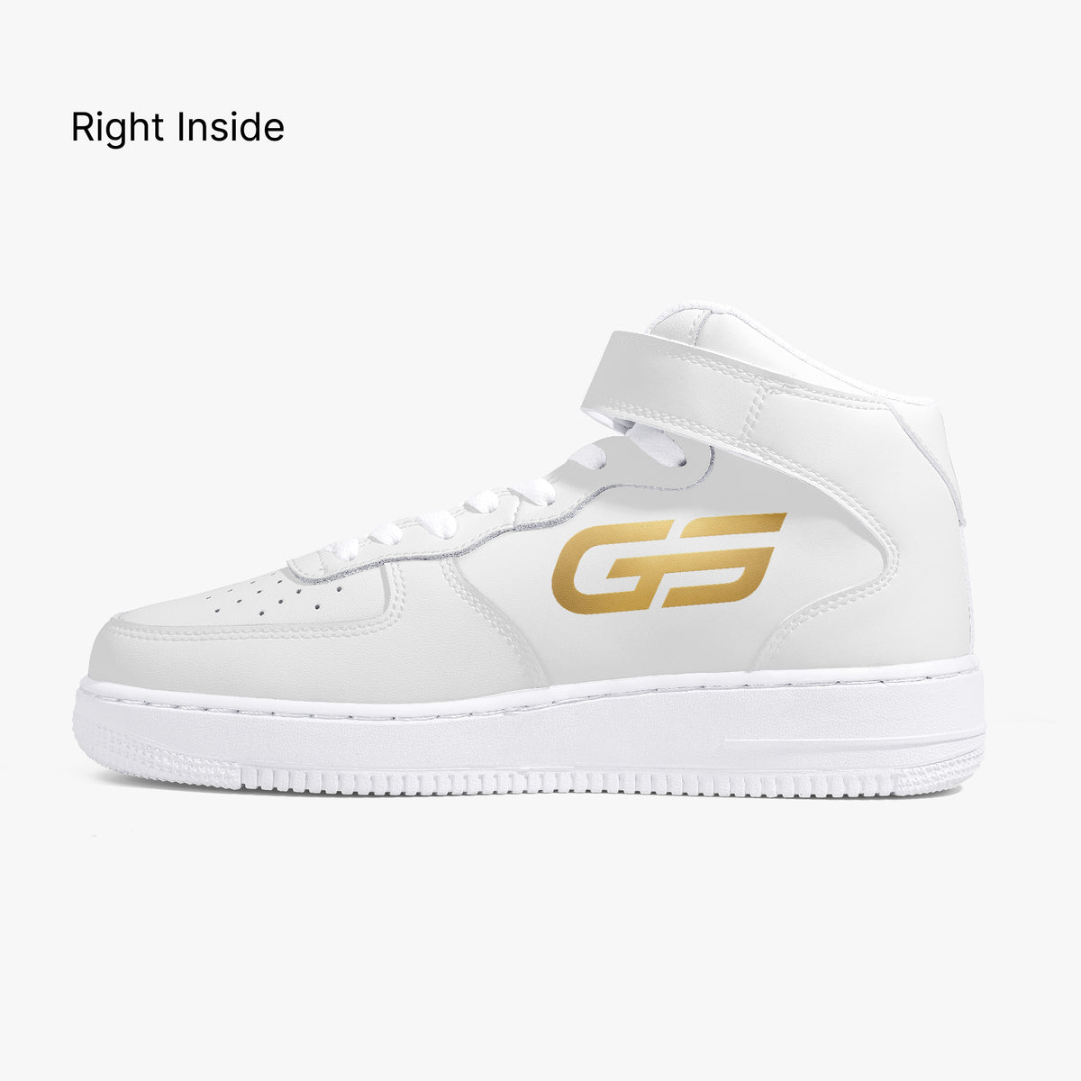 Sneakers montantes GOMS UNITED GS HIGH 01 WHITE/GOLD — vue produit 4