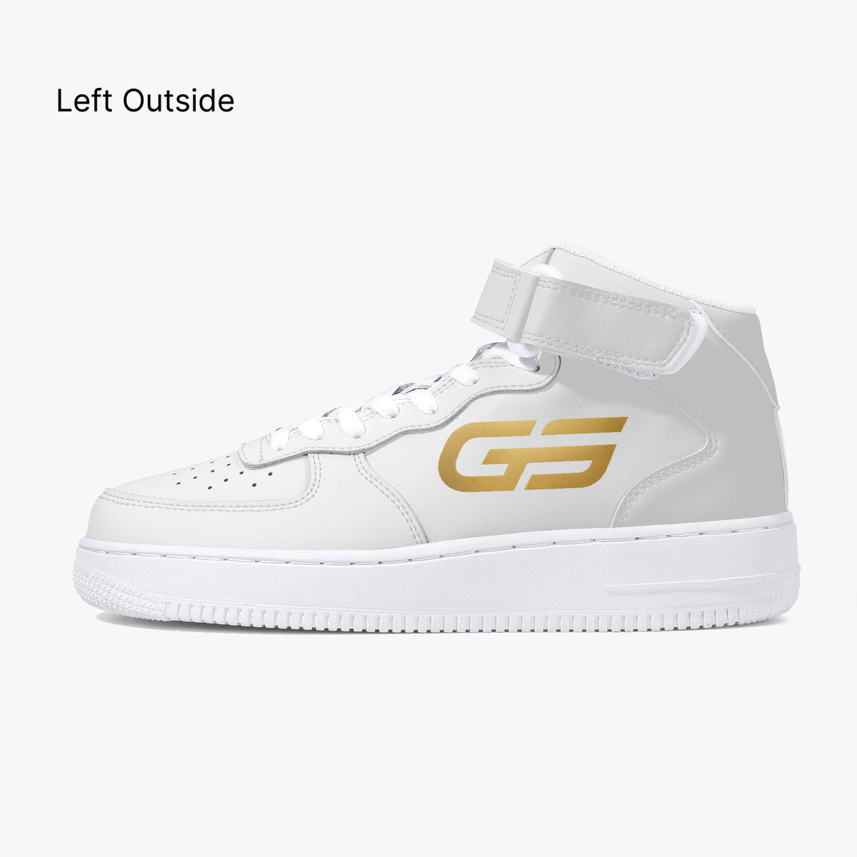 Sneakers montantes GOMS UNITED GS HIGH 01 WHITE/GOLD — vue produit 6