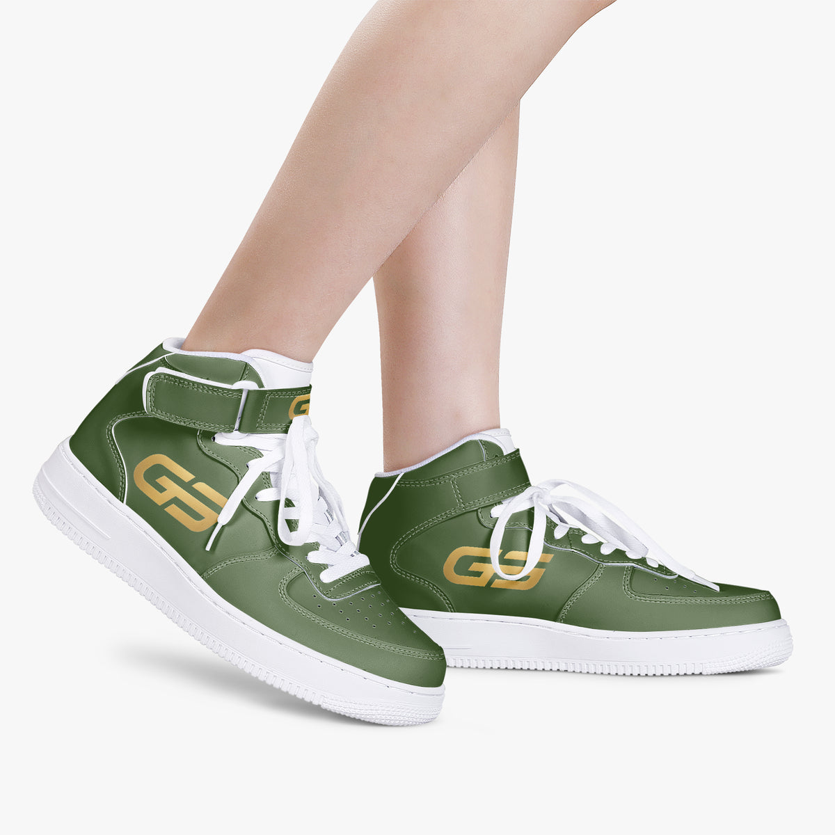 Sneakers montantes GOMS UNITED GS HIGH 01 FOREST GREEN/GOLD — vue produit 5