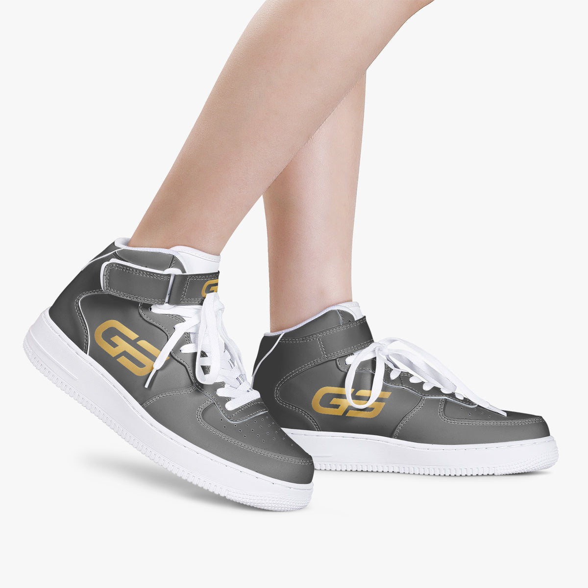 Sneakers montantes GOMS UNITED GS HIGH 01 BLACK/GOLD — vue produit 5