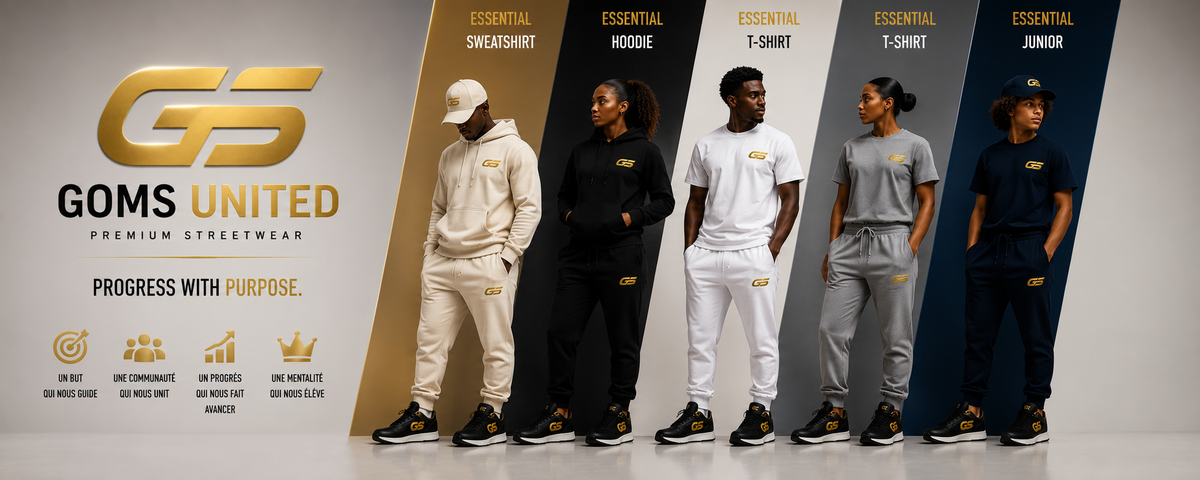 GOMS UNITED – Collection Essential de vêtements streetwear premium inspirés du sport
